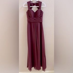 Bill Levkoff bridesmaid dress Burgundy RN# 82955 size 4